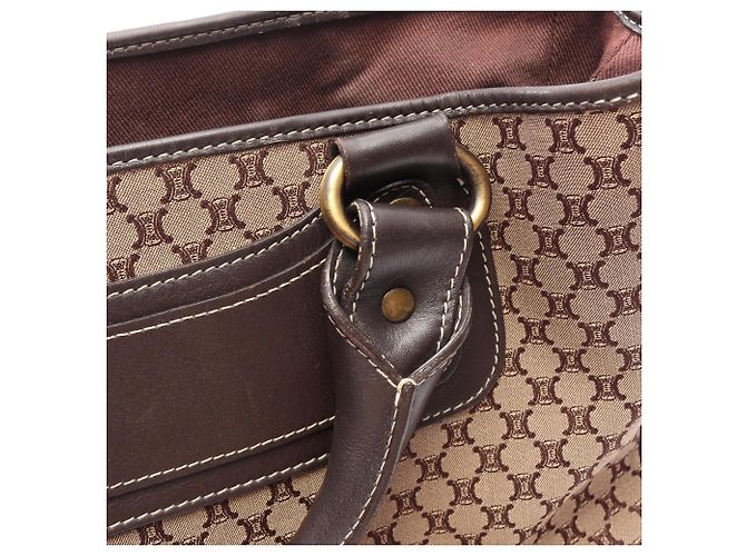 Céline Celine Boogie Bag Macadam Handtasche Braun Beige - Ansicht 10