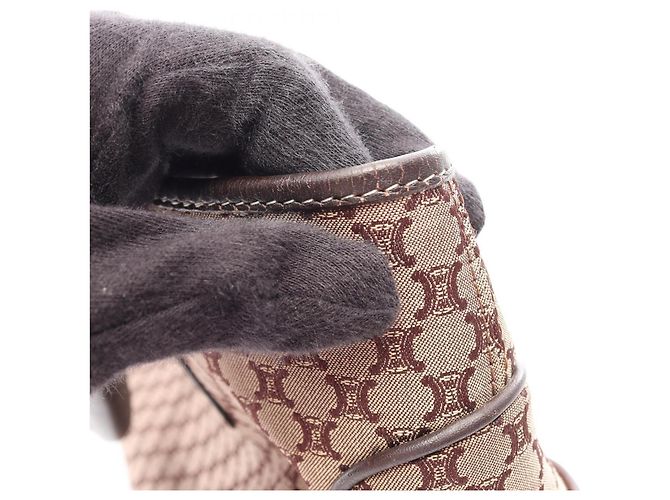 Céline Celine Boogie Bag Macadam Handtasche Braun Beige - Ansicht 11