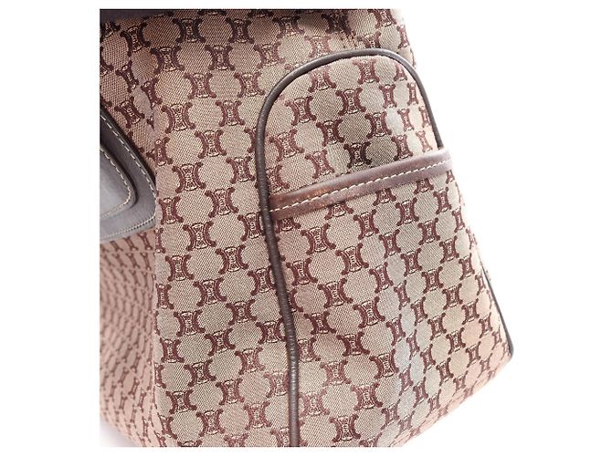 Céline Celine Boogie Bag Macadam Handtasche Braun Beige - Ansicht 12
