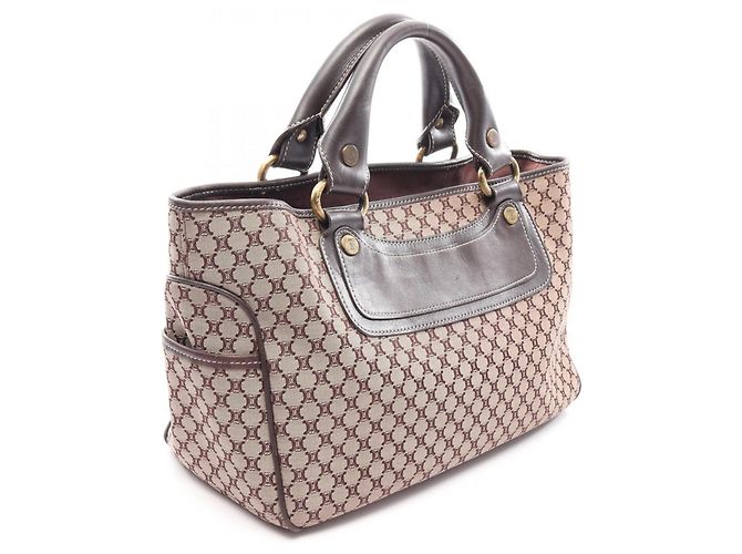 Céline Celine Boogie Bag Macadam Handtasche Braun Beige - Ansicht 2