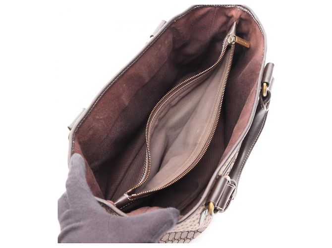 Céline Celine Boogie Bag Macadam Handtasche Braun Beige - Ansicht 3