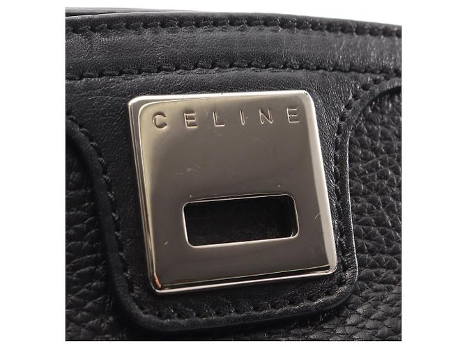 Céline Borsa Tote Celine in pelle nera Nero - vista 8