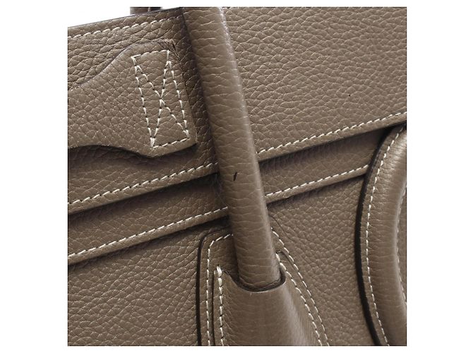 Céline Borsa Tote Celine Luggage Micro Shopper Marrone - vista 10