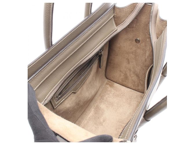 Céline Borsa Tote Celine Luggage Micro Shopper Marrone - vista 3