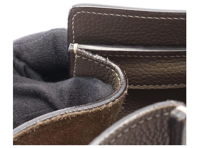 Céline Borsa Tote Celine Luggage Micro Shopper Marrone - vista 5
