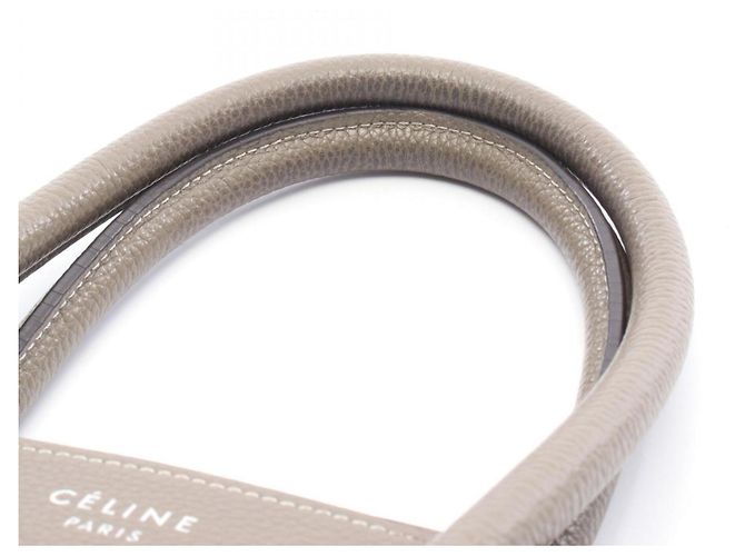 Céline Borsa Tote Celine Luggage Micro Shopper Marrone - vista 7