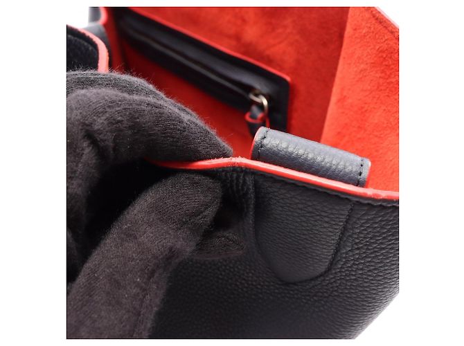 Céline Borsa Tote Celine Luggage Phantom Rosso Blu navy - vista 15