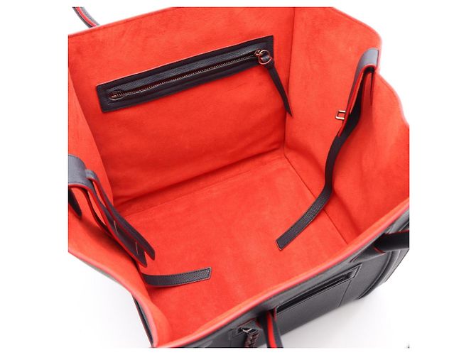 Céline Borsa Tote Celine Luggage Phantom Rosso Blu navy - vista 3