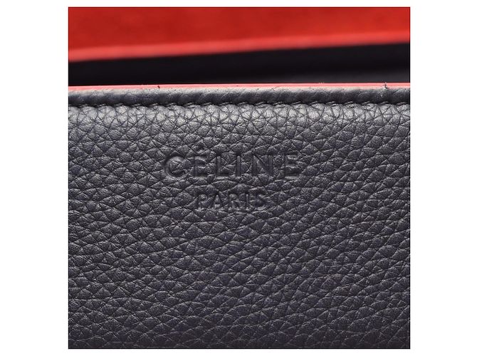Céline Borsa Tote Celine Luggage Phantom Rosso Blu navy - vista 4