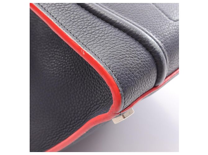 Céline Borsa Tote Celine Luggage Phantom Rosso Blu navy - vista 5