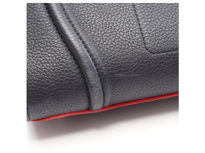Céline Borsa Tote Celine Luggage Phantom Rosso Blu navy - vista 6