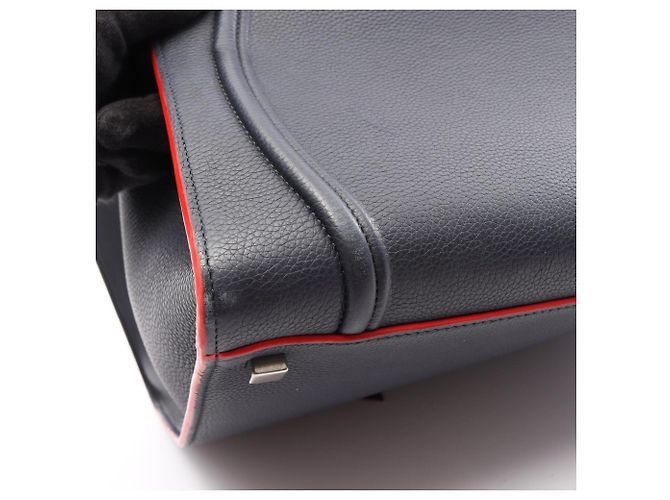 Céline Borsa Tote Celine Luggage Phantom Rosso Blu navy - vista 8