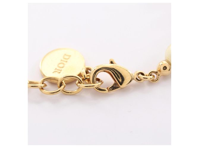 Bracciale con charm Christian Dior placcato oro Bianco D'oro - vista 3
