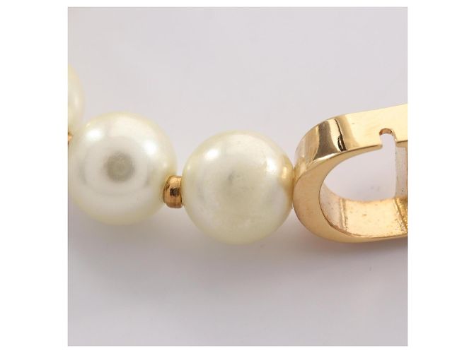 Bracciale con charm Christian Dior placcato oro Bianco D'oro - vista 6