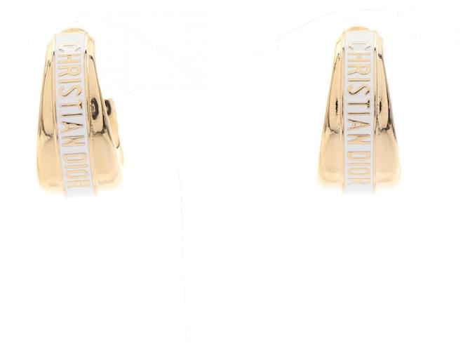 Orecchini Christian Dior Dior Code Hoop Bianco D'oro - vista 2
