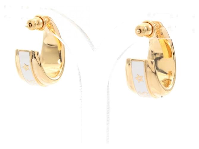 Orecchini Christian Dior Dior Code Hoop Bianco D'oro - vista 3