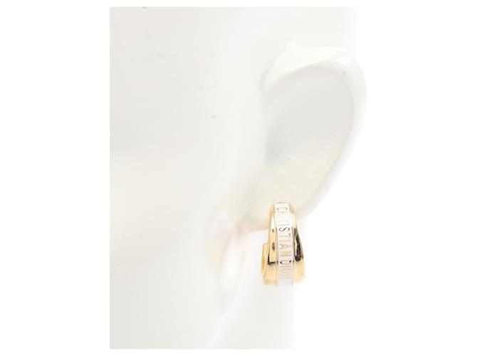 Orecchini Christian Dior Dior Code Hoop Bianco D'oro - vista 5