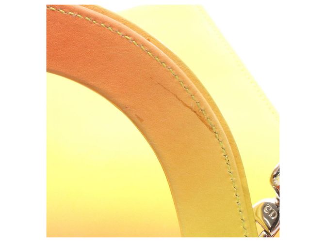 Christian Dior Dior LADY DIOR Borsa a mano sfumata Arancione Giallo - vista 8
