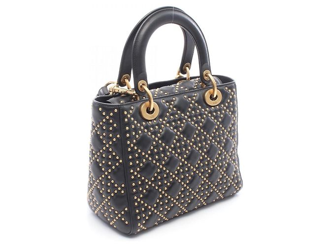 Christian Dior Dior LADY DIOR Bolso 2-Way con tachuelas Negro - vista 2