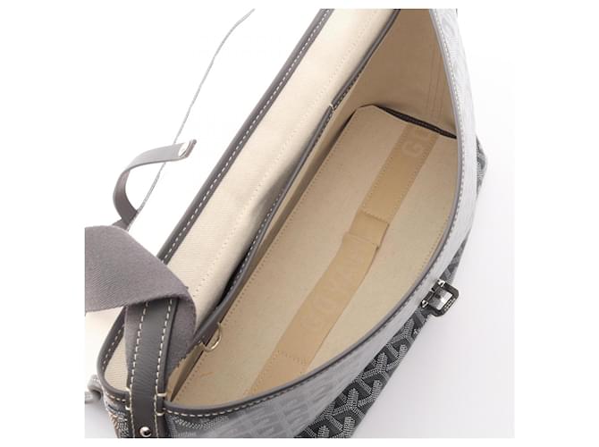 Borsa a tracolla Goyard Capetian MM Marrone Bianco - vista 3