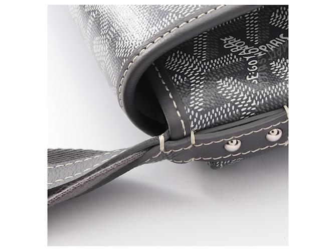 Borsa a tracolla Goyard Capetian MM Marrone Bianco - vista 6