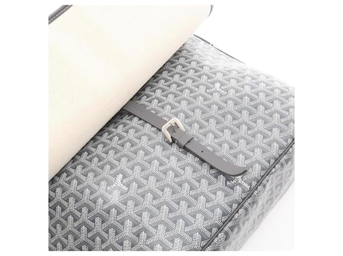 Borsa a tracolla Goyard Capetian MM Marrone Bianco - vista 9