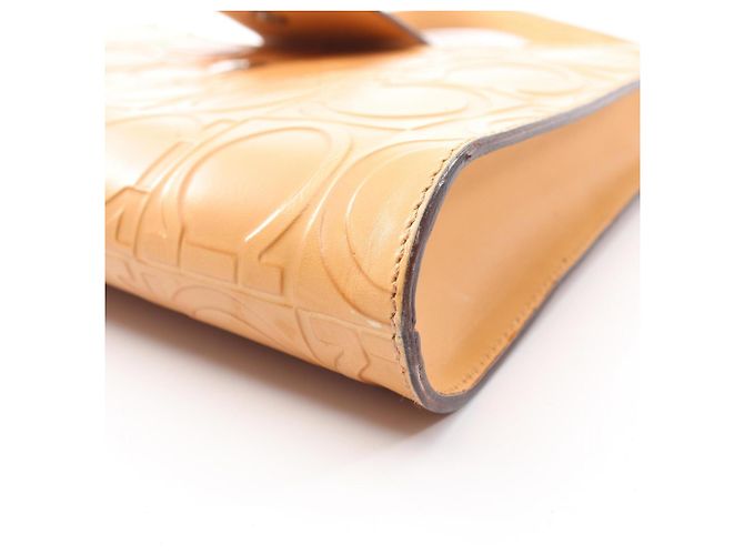 Borsa a tracolla Salvatore Ferragamo Gancini Beige - vista 9