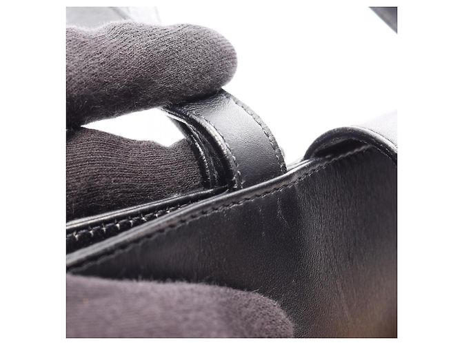 Borsa a mano in pelle nera Salvatore Ferragamo Nero - vista 10