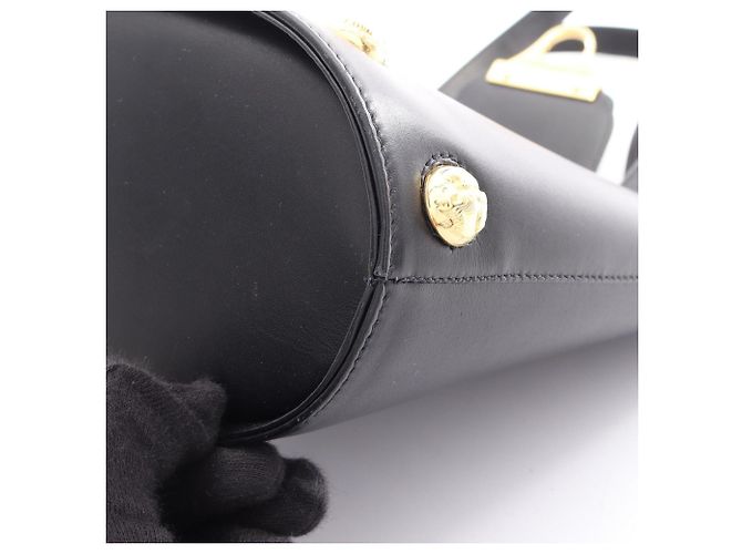 Borsa a mano in pelle nera Salvatore Ferragamo Nero - vista 13