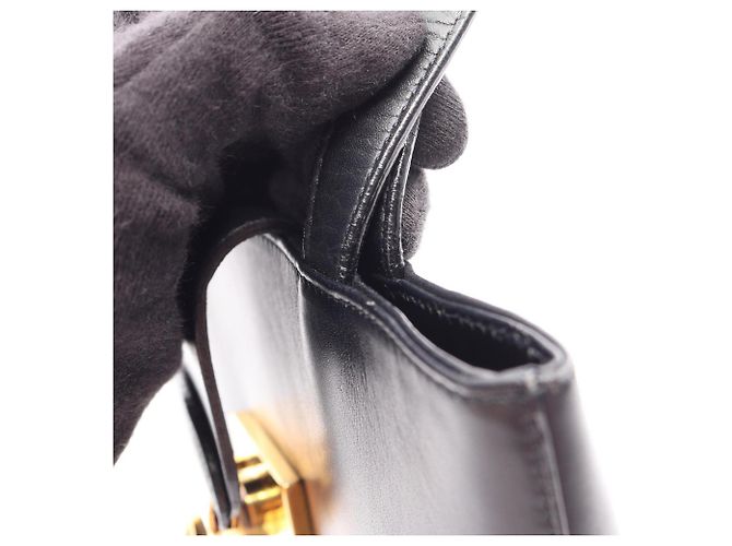 Borsa a mano in pelle nera Salvatore Ferragamo Nero - vista 8