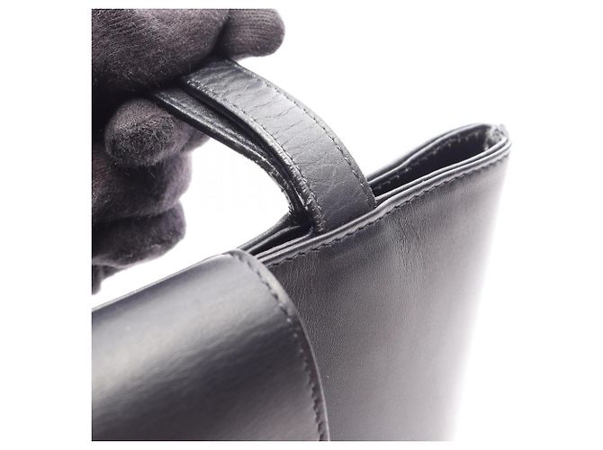 Borsa a mano in pelle nera Salvatore Ferragamo Nero - vista 9
