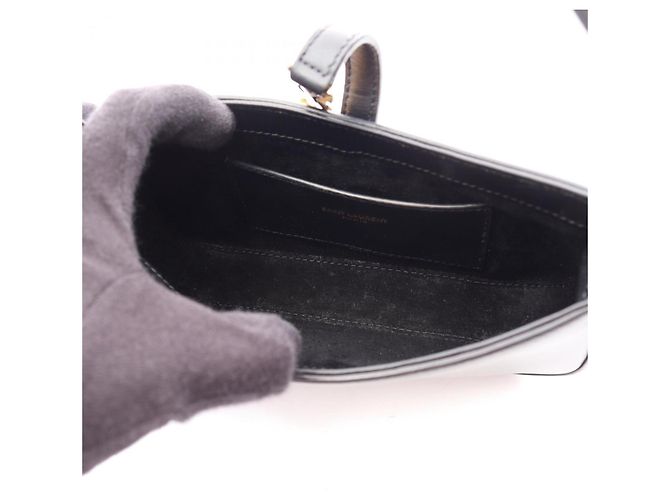 Borsa Mini Hobo Yves Saint Laurent Nero - vista 3