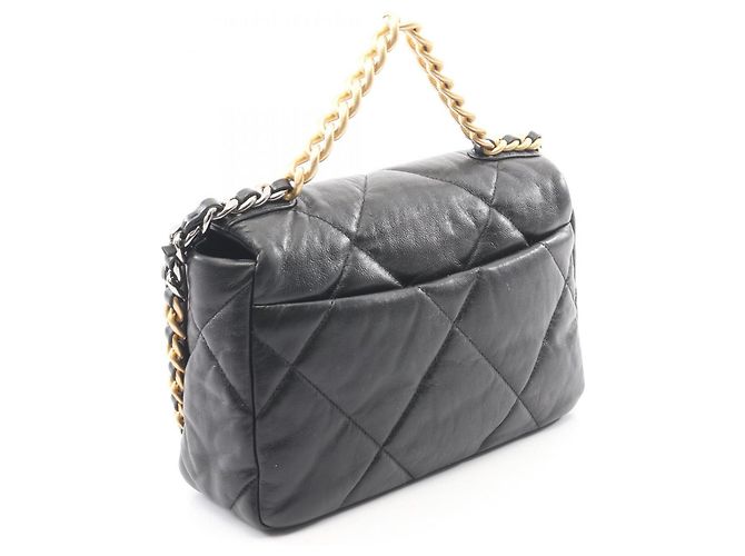 Borsa a Spalla Chanel 19 Dixneuf Matelassé Nero - vista 2