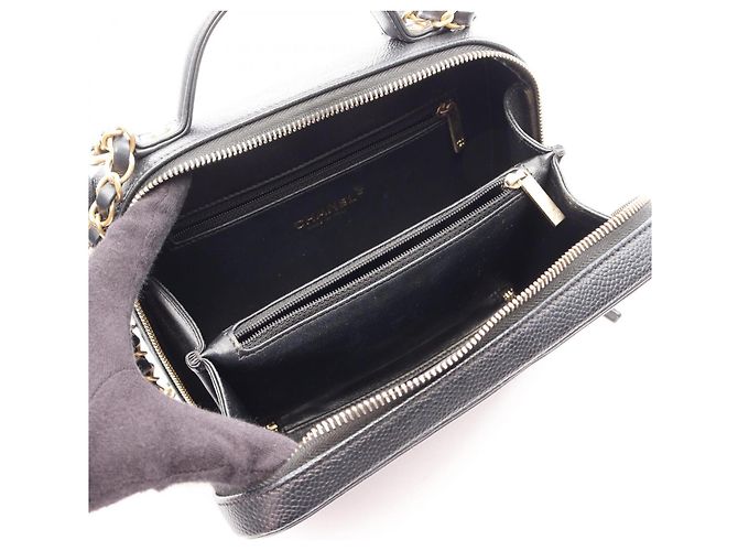 Vanity Beauty Case Chanel CC Figley Nero - vista 3