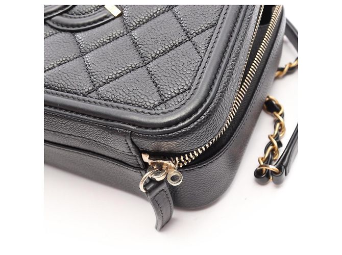 Vanity Beauty Case Chanel CC Figley Nero - vista 6