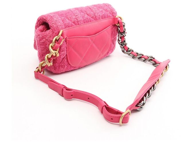 Chanel CHANEL19 Matelassé Combination Hardware Waist Bag Rosa - vista 2