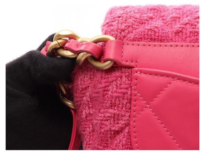 Chanel CHANEL19 Matelassé Combination Hardware Waist Bag Rosa - vista 7