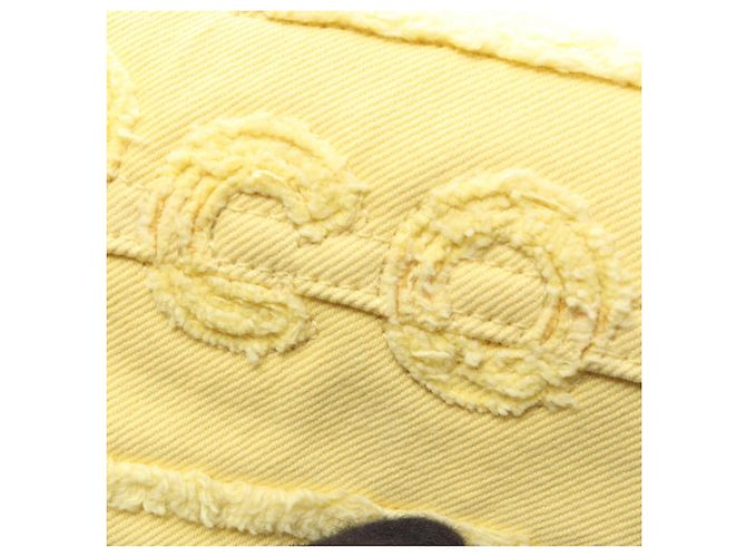 Borsa a Spalla Chanel COCO Yellow Denim Giallo - vista 7