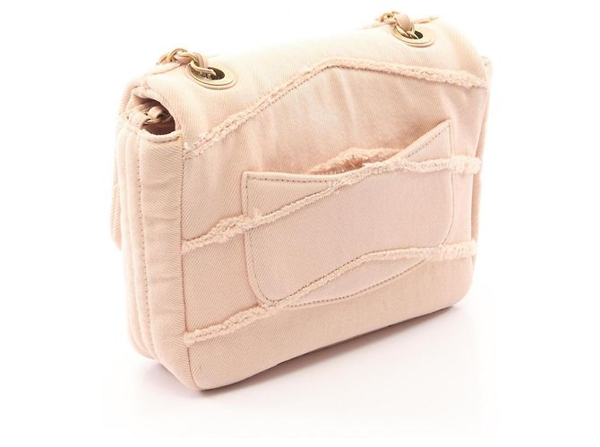 Borsa a Spalla Chanel COCO Denim Rosa - vista 2
