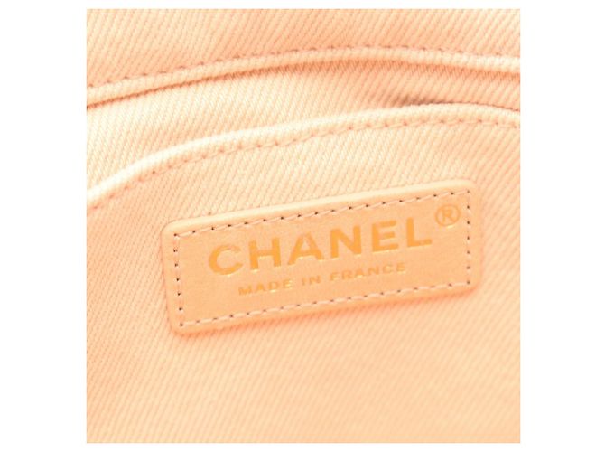 Borsa a Spalla Chanel COCO Denim Rosa - vista 4