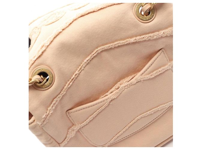 Borsa a Spalla Chanel COCO Denim Rosa - vista 9
