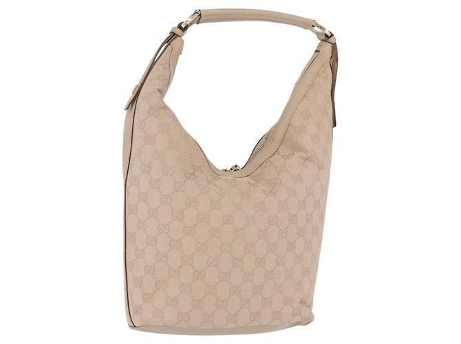 Gucci Zip Hobo Canvas Beige - vista 3