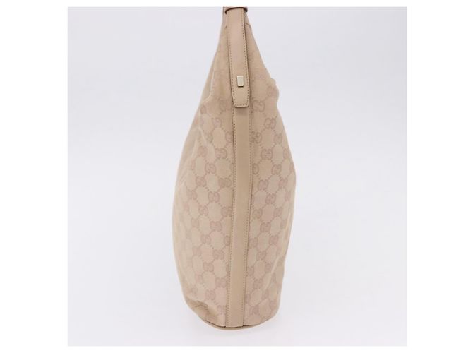 Gucci Zip Hobo Canvas Beige - vista 5