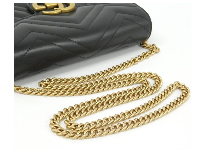 Bolso de hombro Gucci GG Marmont 474575 DTD1T Negro - vista 6