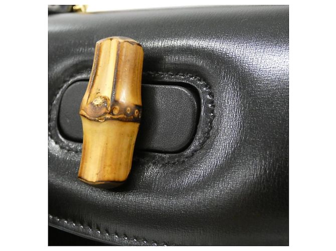 Borsa Gucci Bamboo 1947 Nero - vista 4