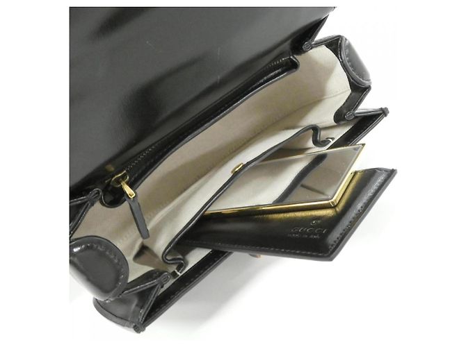 Borsa Gucci Bamboo 1947 Nero - vista 9