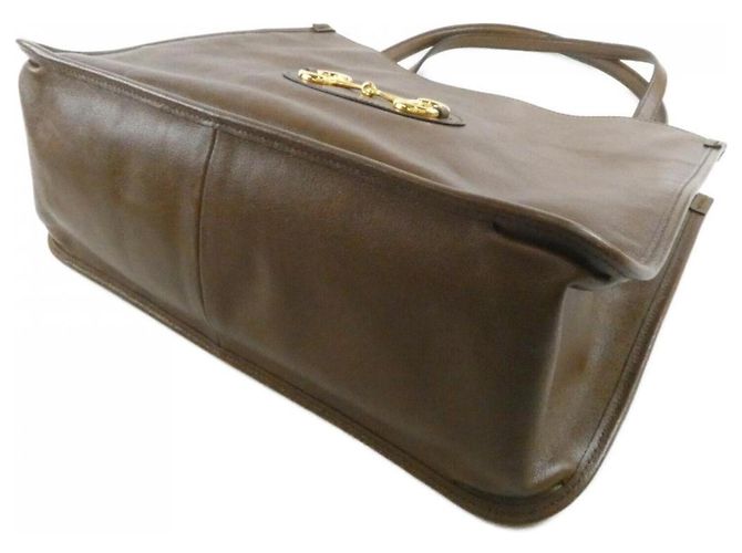 Borsa Gucci Horsebit 1955 Marrone - vista 3