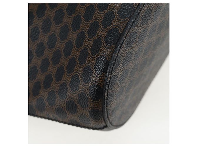 Céline Borsa Tote CELINE Macadam in tela PVC e pelle nera e oro Auth 191815V Nero D'oro - vista 12