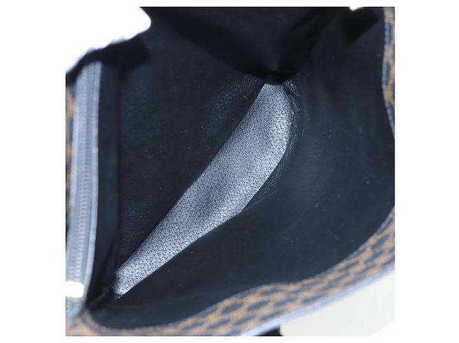 Céline Borsa Tote CELINE Macadam in tela PVC e pelle nera e oro Auth 191815V Nero D'oro - vista 17