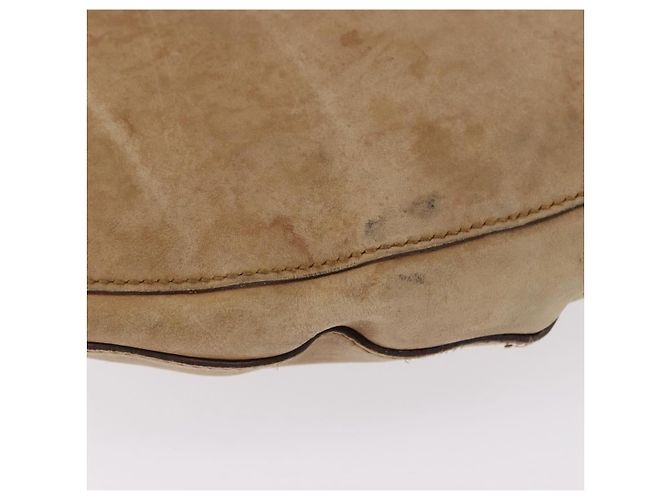 Borsa a Spalla GUCCI in Pelle Beige Argento 95726 Auth ep15181 - vista 14